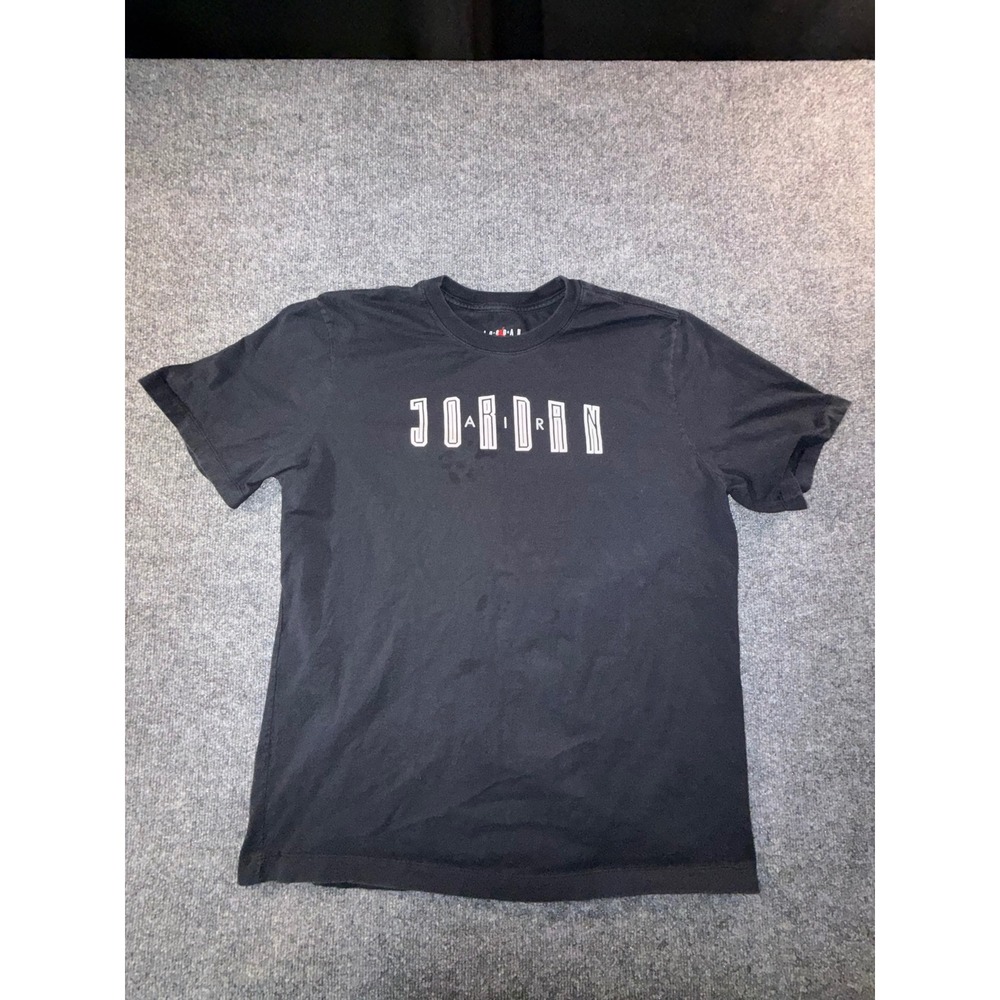 Jordan Brand Mens XL Black Jordan Air Graphic T-Shirt Short Sleeve Jumpman Logo